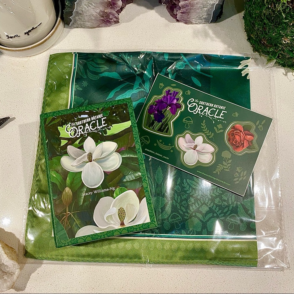 Southern Botanical Oracle with Oak Leaf Cloth & Stickers